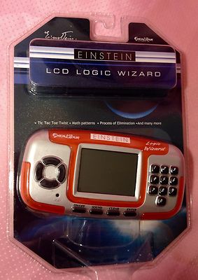 NEW Einstein LCD Logic Wizard Train Your Brain Tic Tac Toe Several Other Games
