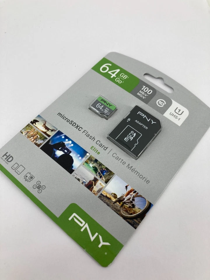 (19) PNY Elite 64GB Class 10 U1 microSDXC Flash Memory Card - Image 3 of 3