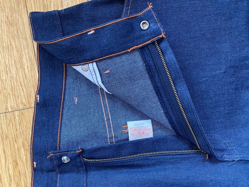 VINTAGE BIG MAC Denim Jeans Engineer work pant Dead Stock - Picture 6 of 9