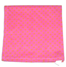 Baby Starters Pink Orange Polka Dot Fleece Blanket 2012 Security Lovey 30x30"