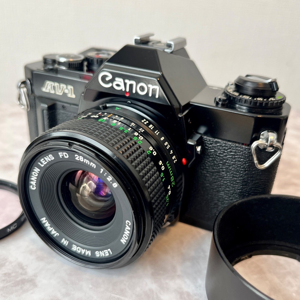 Canon AV-1 シルバー + New FD 28mm F2.8 Canon AV-1 シルバー + New FD 28mm F2.8 Canon AV-1 シルバー + New