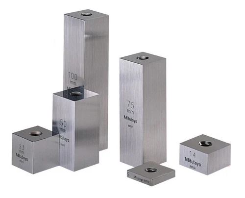Mitutoyo 614166-531 Square Steel Individual Gage Block, .126", Grade O