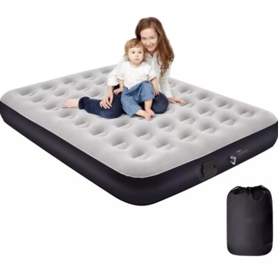 Doppel Luftbett aufblasbar JUST One-Click Luftbett Double eingebaute Pumpe 198x152x25