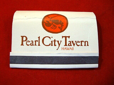 Vintage Matchbook:Pearl City Tavern-HAWAII ''Home of the Monkey Bar'' Wood Matches