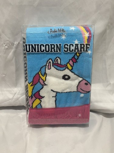 Unicorn Scarf by Archie McPhee and Accoutrements Blue Style 12802 New Unopened - Picture 4 of 12