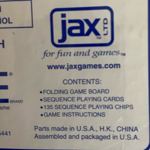 Vintage 1981:1995 - Sequence An Exciting Game Of Strategy - Brand NEW Sealed - Picture 5 of 5
