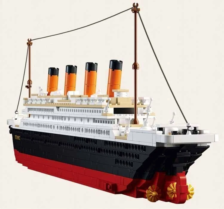 Building Blocks MOC Military Titanic Cruiser Warship Bricks Model Toys -SB0577 - Image 4 of 4
