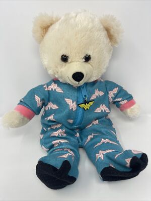 Six Flags Magic Mountain Dc Comics 17'' Teddy Bear Plush Wonder Woman Pajamas