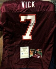 Michael Vick autographed signed Virginia Tech authentic Nike stitched jersey COA