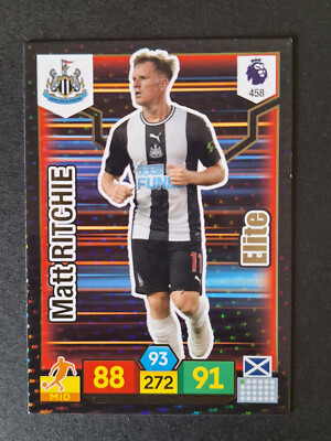 Matt Ritchie 458 Newcastle Panini Karte English Premier League 2019 2020