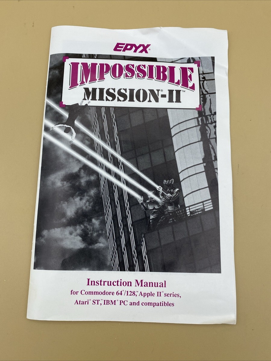 Impossible Mission II 1988 EPYX Commodore 64/128 Computer