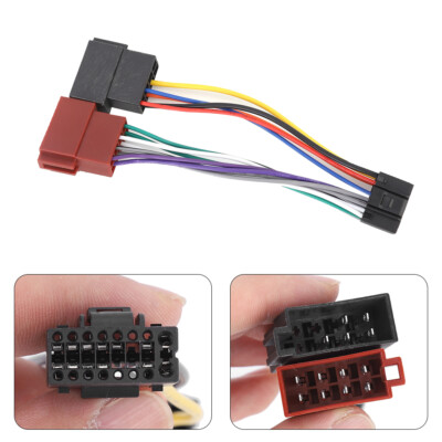 Für JVC KENWOOD Radio DIN ISO 16 PIN Kabel Adapter Stecker Autoradio Kabelbaum