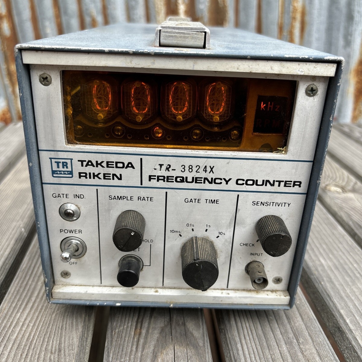 TAKEDA RIKEN TR-3824X NIXIE TUBE FREQUENCY COUNTER - WORKS | eBay