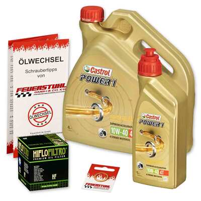 Honda TRX 500 FA Fourtrax Foreman Rubicon, 01-14, Ölfilter + CASTROL Öl 10w40