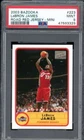 LeBron James Rookie Card 2003-04 Bazooka Mini Road Red Jersey #223 PSA 9