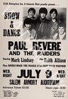 Paul Revere and the Raiders - 1969 Vintage Music Poster