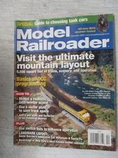 MODEL RAILROADER MAGAZINE DEC 2008 MTH STEAMER HO SCALE COLORADO ZEPHYR TRAINS