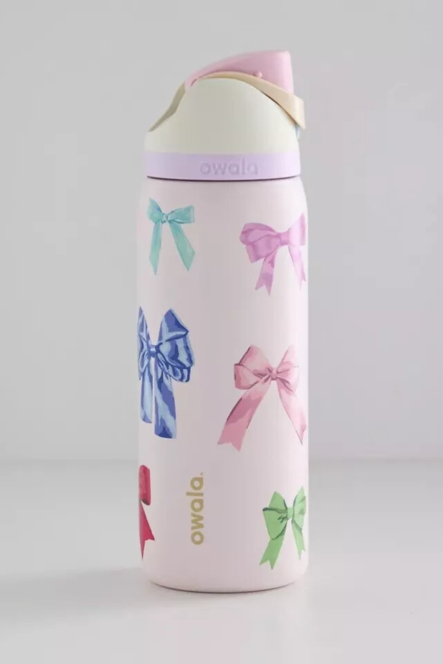 Owala Girlhood Freesip UO Exclusive 32oz Pink Bows Water Bottle New