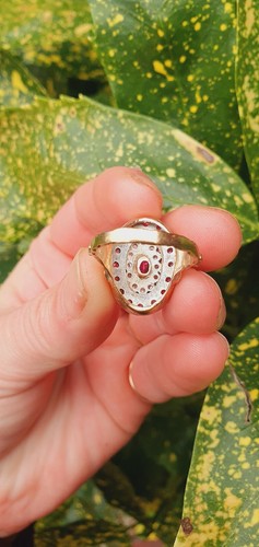 Antique Italian 14 Ct Yellow Gold Ring - Picture 17 of 24