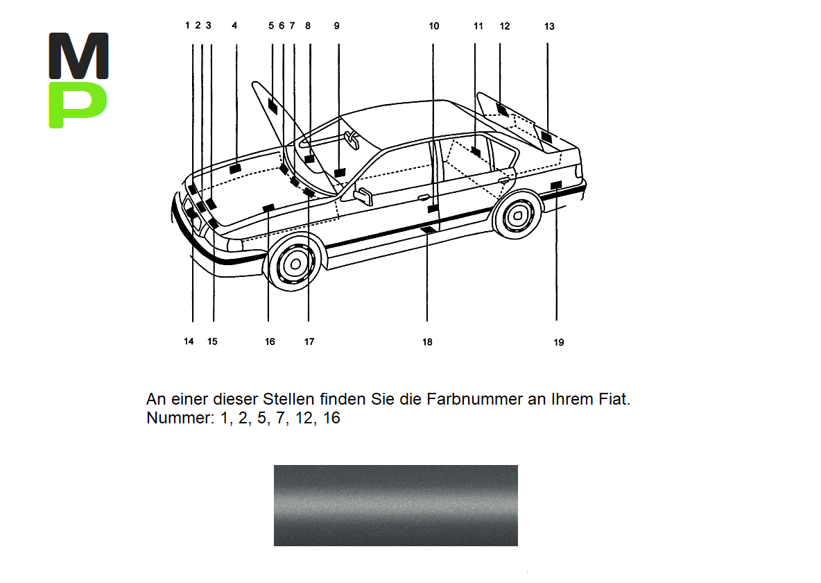 Fiat 595A Metalik Gri Sprey Rötuş Boyası Fiyatı