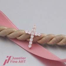 Anhänger -Brillant-Kreuz - 11 Brillanten ges. 0,31ct - 18K/750 Rotgold - Neu !!