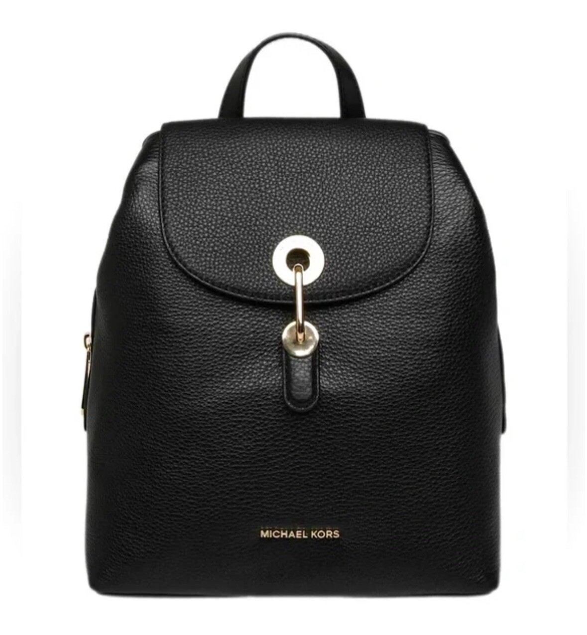 Michael Kors Raven Medium Leather Backpack Black Gem