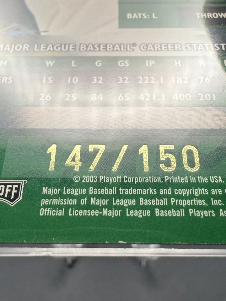 ODALIS PEREZ 2003 Playoff Prestige Xtra Points Verde #132 #'d 147/150 Foto 2 de 3