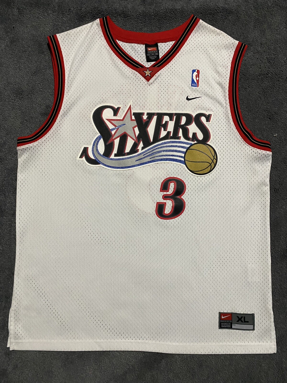 Allen Iverson 76ers Home Jersey Nike Swingman Jersey Size XL