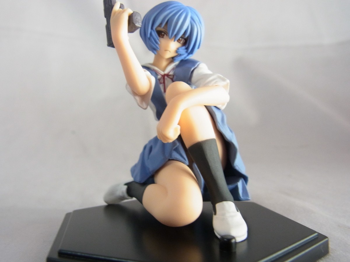Anjinguang – Figurine D'action Ayanami Rei – 23 Cm – PVC – Déco De Bureau – Cadeau Pour Fans D'anime