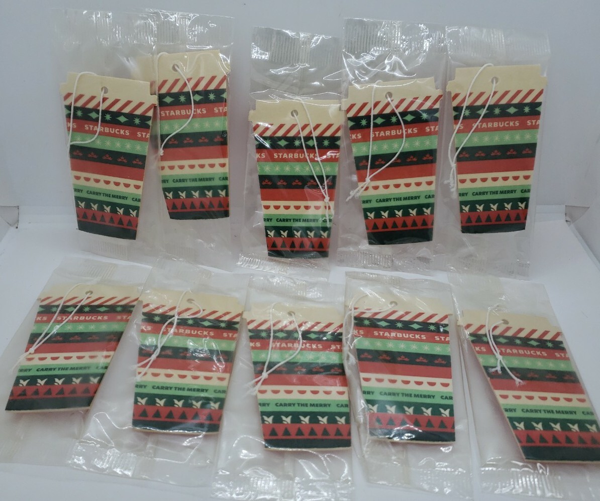 NEW Lot of 10 Starbucks Peppermint Mocha air/car Freshener eBay