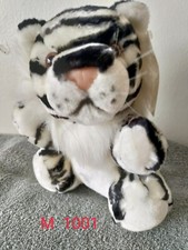 Vintage Circus Circus Plush Tiger White Black Stripes Vegas Reno 8" Stuffed Toy
