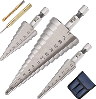 Hss Stufenbohrer Sechskantschaft Set Kegelbohrer Holz 3-Teilig 4-12/4-20/4-32 Mm