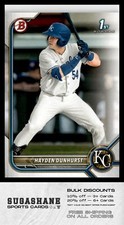 2022 1st Bowman BD-44 Hayden Dunhurst    Kansas City Royals   Baseball Card