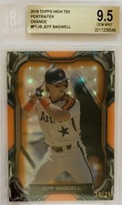 2018 Topps High Jeff Bagwell Portraitek Orange #21/25 BGS 9.5 HOF Essential!