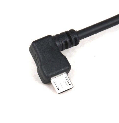 4" Right Angle Micro USB to Type C OTG Cable for Portable Digital DAC Amplifier - Picture 3 of 4