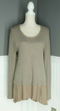 Kori America Women’s Size S Brown Waffle Knit Long Sleeve Sweater Dress