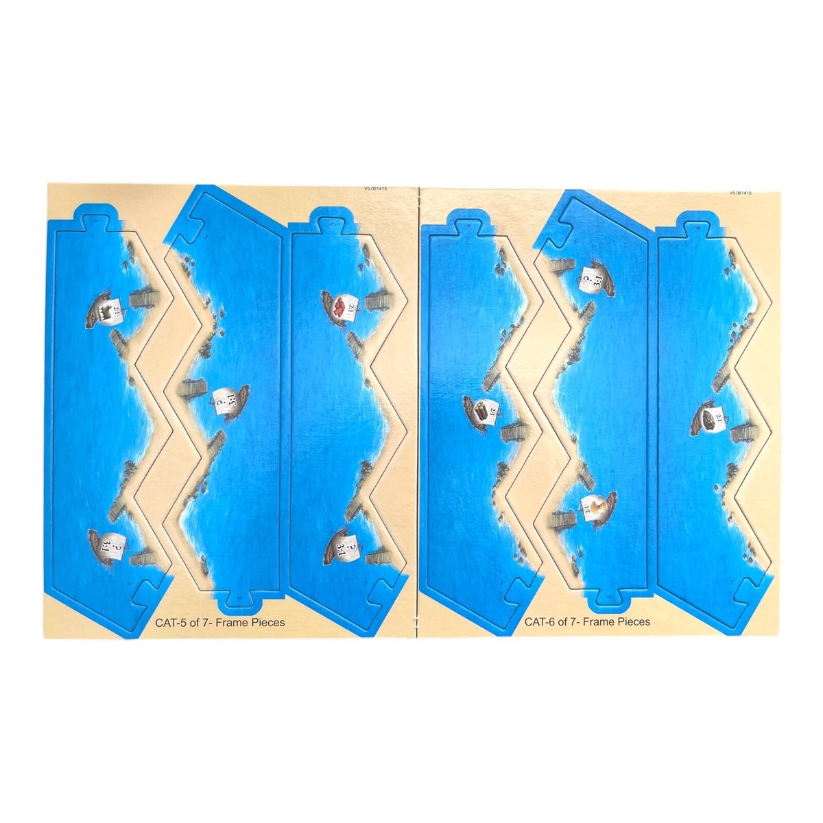 Catan Game Complete Set of 6 Sea Frames - Official Pieces NEW! 5th