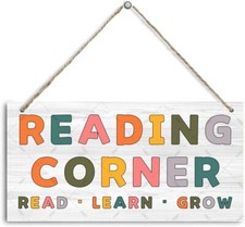 Read Room Wood Sign Hanging Reading Wooden Decorations Reading Corner Plaque ...
