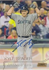 Kyle Seager 2015 Topps Stadium Club GOLD Autograph /25