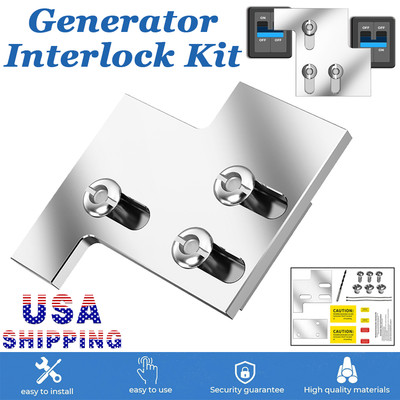 US For 150A 200A Panel Main Breaker GE General Electric Generator Interlock Kit