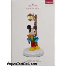 2018 Hallmark Merry Mickey Mouse Disney Christmas Carolers Storytellers ornament