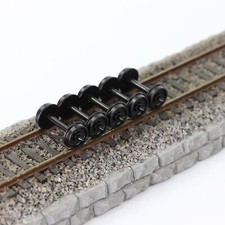 24pcs HO Scale 1:87 POM Plastic 33" Wheel for Model Trains Wheelset HP28HO