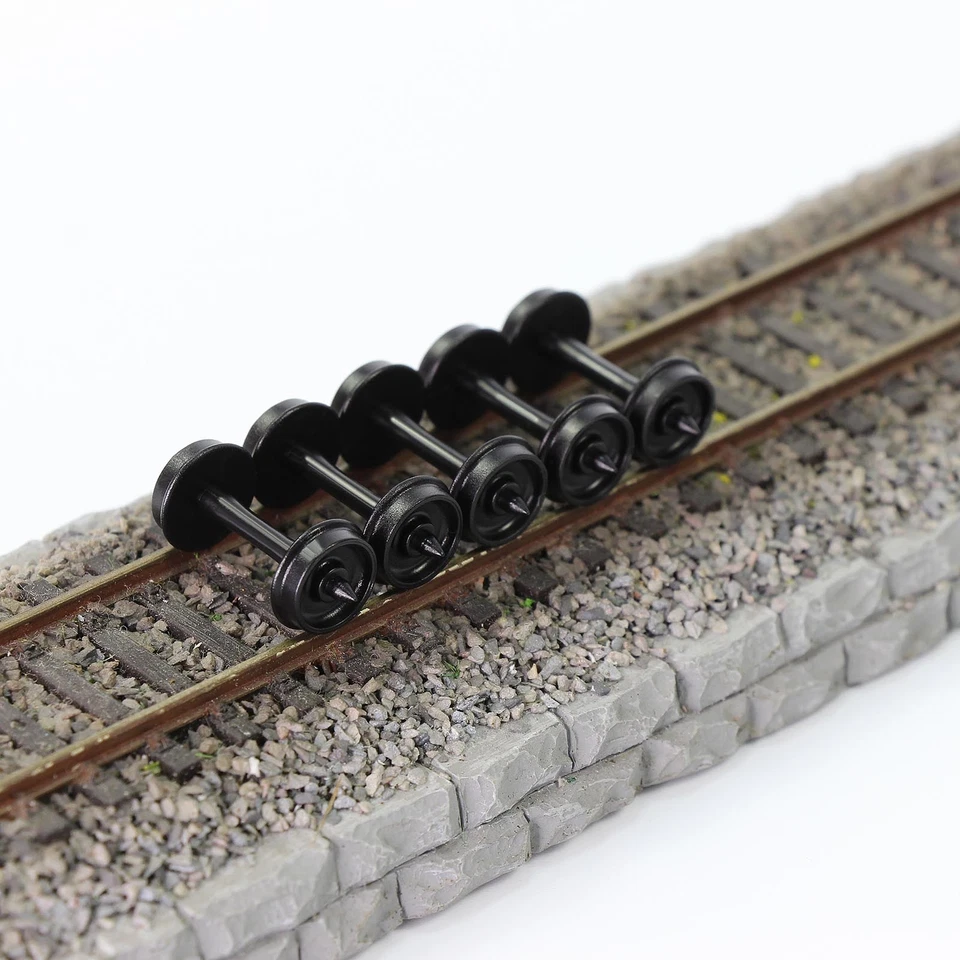 48pcs HO Scale POM Plastic 33'' Wheels for Model Train 1:87 Wheel set HP28HO - Image 2 of 4