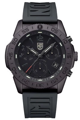 LUMINOX Taucheruhr Chrono Pacific Diver Schwarz mit 2 Bändern XS.3141.BO.1.SET - Bild 1 von 4