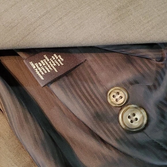 Blazer Elizabeth and James Largo Marrón Mezcla Lana Talla 6 Foto 4 de 4