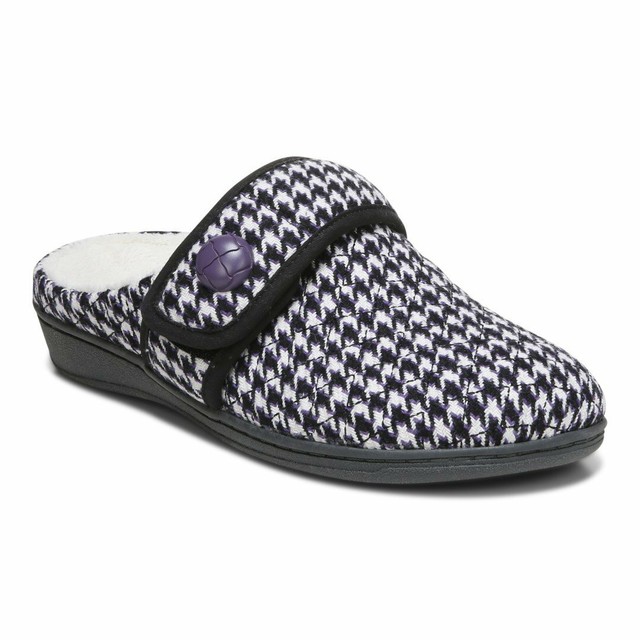 Vionic Women's Indulge Carlin Flannel Mule Slipper- Comfortable Spa House Sli for sale online 