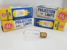 Lot Of 4 CAC Projector Bulbs 50W GE Projection Lamps New Old Stock Lot of 4