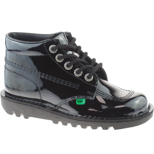 LADIES KICKERS KICK HI BLACK PATENT 