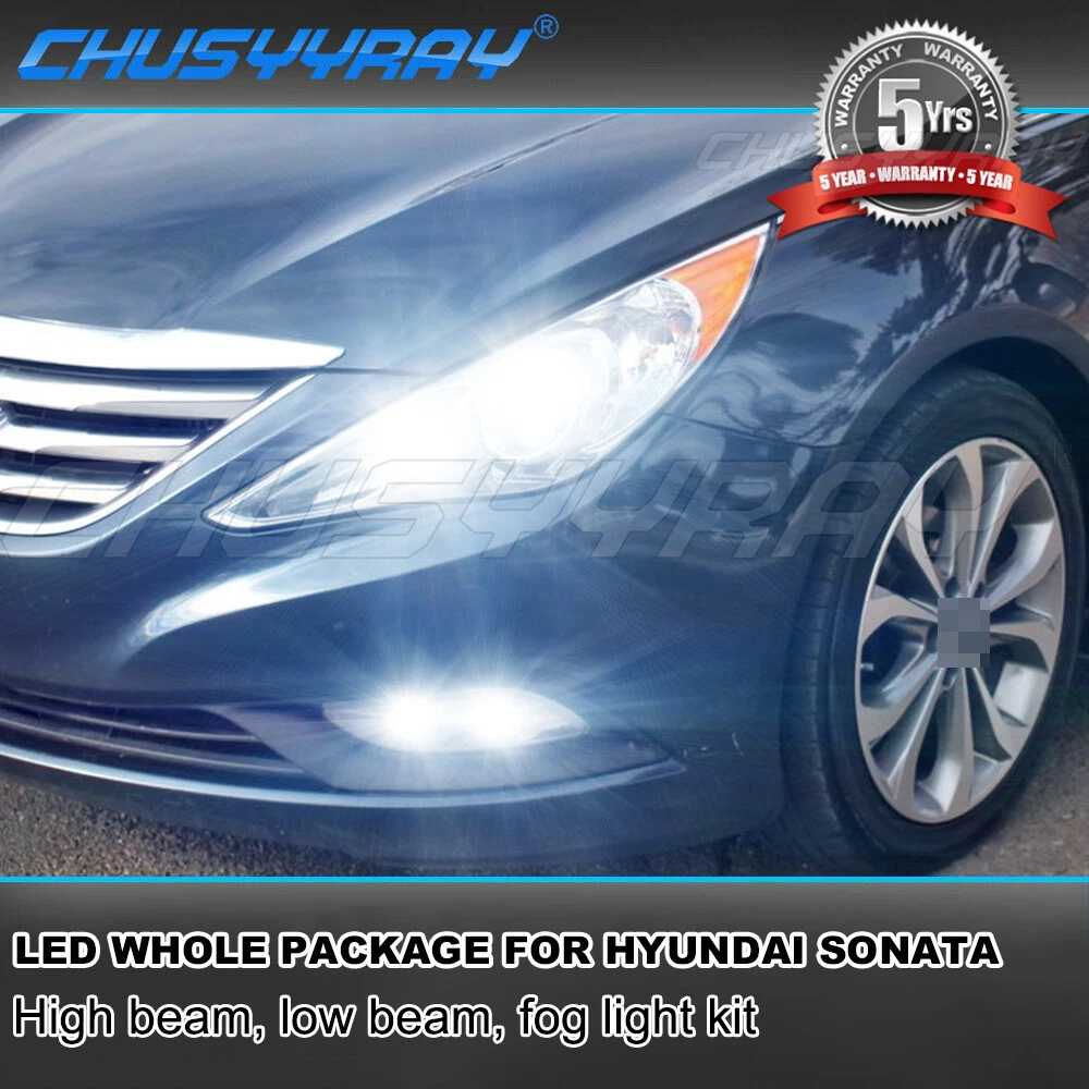 For Hyundai Sonata 2011 2012 2013 2014 LED Headlight Bulbs Fog