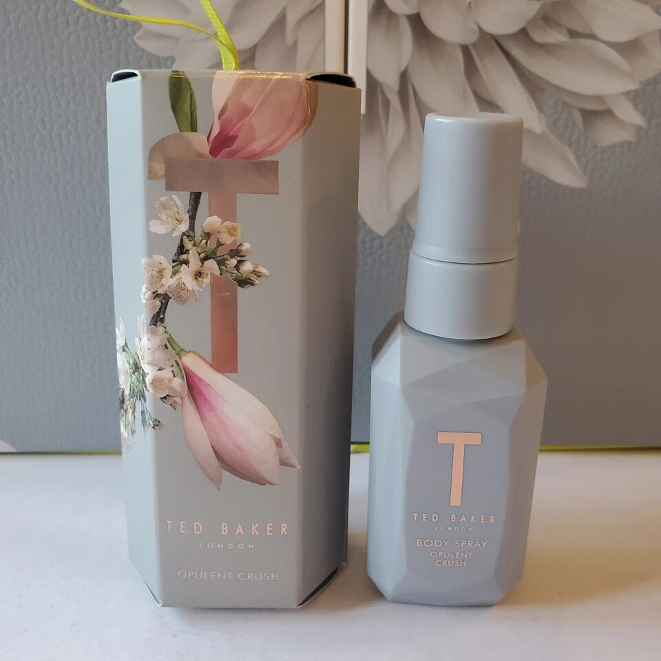 Ted Baker Opulent Crush Body Spray 50ml Grey Discontinued Boxed New